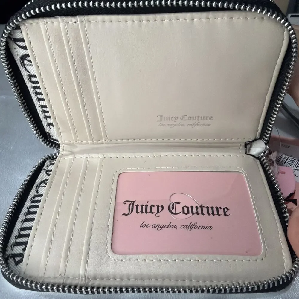 Juicy Couture Black/ White compact wallet